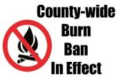 burn ban sign